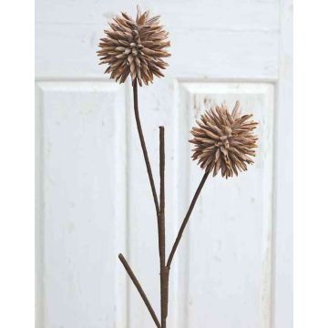 Artificial Allium CHIRARA, brown, 3ft/95cm, Ø3.9"/10cm