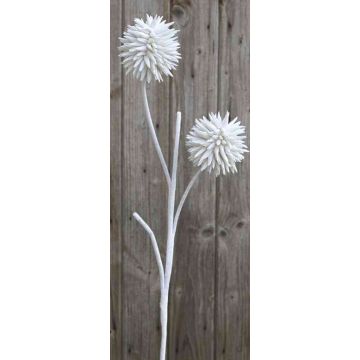Artificial Allium CHIRARA, white, 3ft/95cm, Ø3.9"/10cm