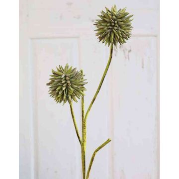 Artificial Allium CHIRARA, green-brown, 3ft/95cm, Ø3.9"/10cm
