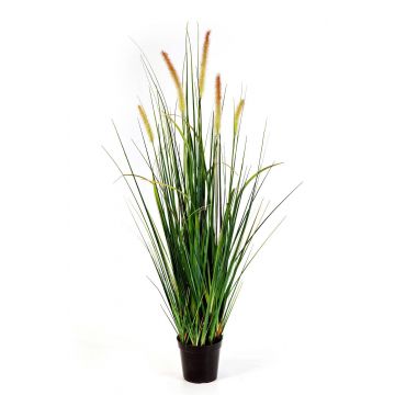 Fake foxtail grass FEHMI with panicles, green, 3ft/95cm