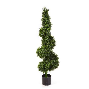 Artificial Boxwood spiral topiary TOM, thick, 4ft/135cm