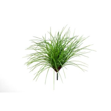 Fake reed grass ELIAS, on spike, big, green, 22"/55cm