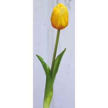 Artificial tulip LONA, light orange, 18"/45cm, Ø1.6"/4cm