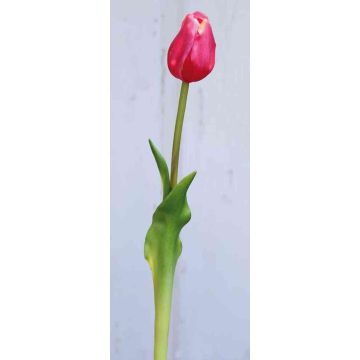 Artificial tulip LONA, pink, 18"/45cm, Ø1.6"/4cm