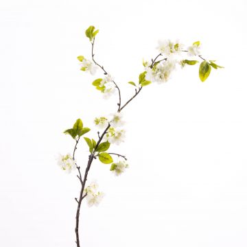 Fake Cherry blossom spray VALESKA, white, 3ft/105cm