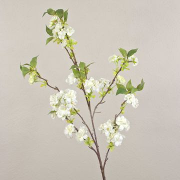 Artificial cherry blossom spray MATSUDA, cream-white, 4ft/130cm