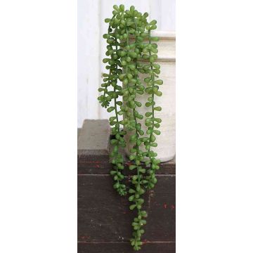 Plastic senecio hanging plant TERRI, spike, green, 20"/50cm