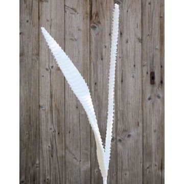 Artificial Aloe aristata leaves ALESANDRO, glitter, white, 3ft/95cm