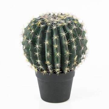 False cactus ELVIO, decorative pot, green-yellow, 14"/35cm, Ø10"/25cm