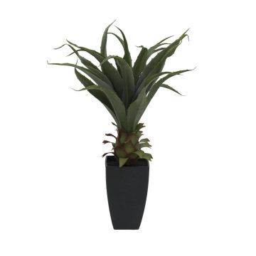 Plastic agave TULIO, in decorative pot, green, 31"/75cm, Ø12"/30cm