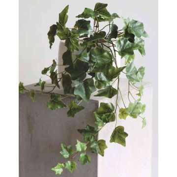 Artificial hanging plant Ivy DEXTER on spike, green, 22"/55cm