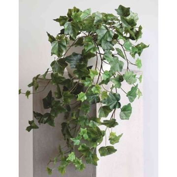Artificial hanging plant Ivy DEXTER on spike, green, 30"/75cm