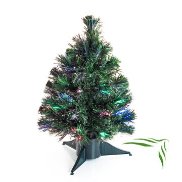 Artificial Christmas tree MOSCOW, battery, glass fibre, colourful, 18"/45cm, Ø 10"/25cm