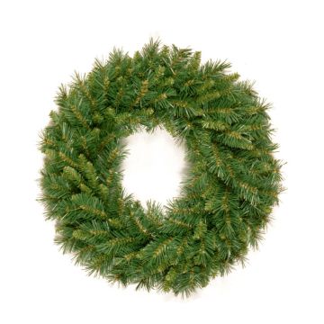 Artificial fir wreath EDINBURGH, green, Ø3ft/90cm