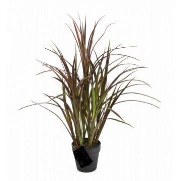 Artificial reed grass HANNI, green-red, 31"/75cm