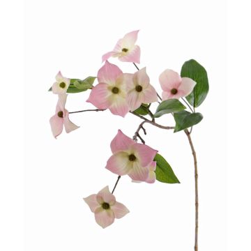 Artificial Dogwood spray KOHANA, with blooms, pink, 28"/70cm