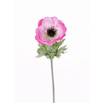 Artificial anemone FILIZ, pink, 12"/30cm, Ø2.8"/7cm