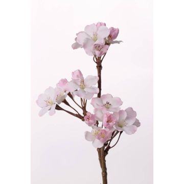 Decorative Apple blossom spray OCHUKO, white-pink, 14"/35cm