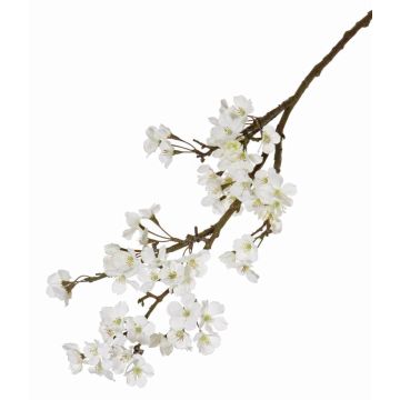Artificial Apple blossom spray LINDJA, white, 3ft/105cm