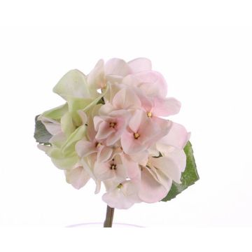 Artificial hydrangea CHIDORI, cream-pink, 12"/30cm, Ø5.1"/13cm