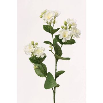 Artificial jasmine spray SINJA, white-green, 24"/60cm, Ø1.6"/4cm