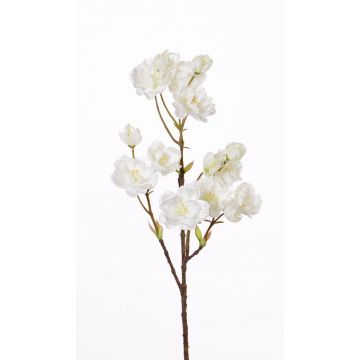 Artificial Japanese cherry blossom spray SHILA, white, 22"/55cm