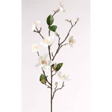 Artificial magnolia spray MASAHI, cream, 3ft/90cm, Ø1.6"-3.1"/4-8cm