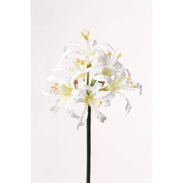 Artificial swamp lily MONJA, white, 28"/70cm, Ø4.7"/12cm