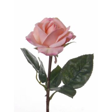 Fake rose AMELIE, pink, 14"/35cm, Ø3.5"/9cm