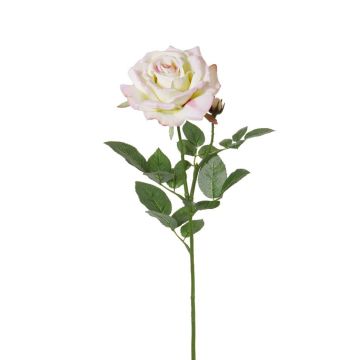Fake rose JANINE, soft pink, 28"/70cm, Ø4.7"/12cm
