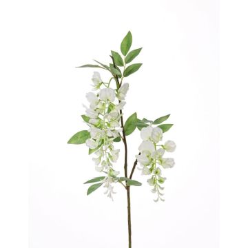 Artificial Wisteria spray NEZUMI, with flowers, white, 3ft/105cm