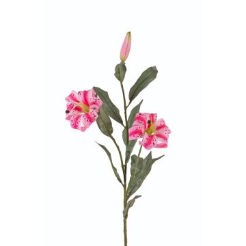 Artificial tiger lily DANBI, pink, 33"/85cm, Ø3.5"/9cm