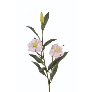 Artificial tiger lily DANBI, white, 33"/85cm, Ø3.5"/9cm