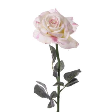 Fake rose QUINZY, soft pink, 26"/65cm, Ø5.1"/13cm
