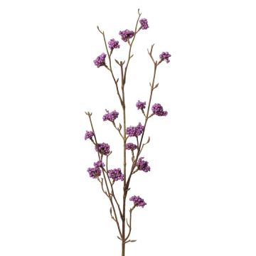 Artificial Beautyberry spray LARINA, with berries, purple, 28"/70cm