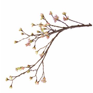 Silk Maple branch STEFFEN, with flowers, pink, 4ft/110cm
