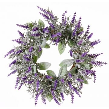 Artificial lavender wreath LODOS, violet, Ø12"/30cm