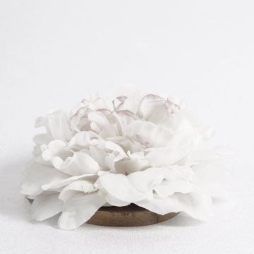Artificial peony blossom MEGAN, floating, cream, Ø6"/15cm