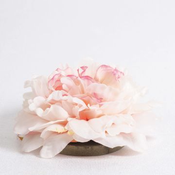 Artificial peony blossom MEGAN, floating, pink, Ø6"/15cm