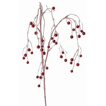 Fake Snowberry spray PASKO, berries, red, 4ft/120cm
