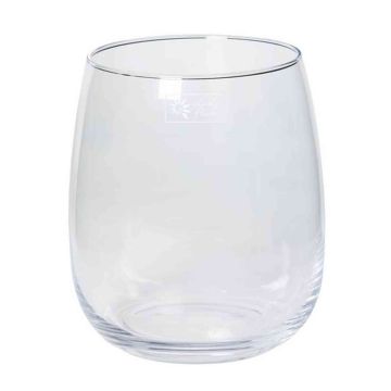 Candle jar AUBREY, clear, 9"/22cm, Ø7.3"/18,5cm