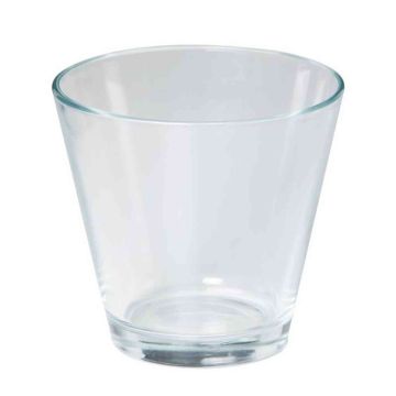 Glass for candles THEA, clear, 4.9"/12,5cm, Ø5.3"/13,5cm