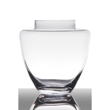 Elegant glass vase LACEY, clear, 7.5"/19cm, Ø7.5"/19cm