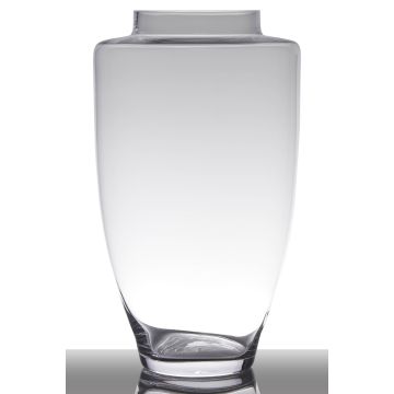 Elegant glass vase LACEY, clear, 12"/31,5cm, Ø7"/18cm