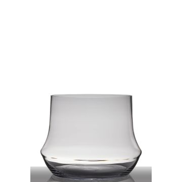 Transparent candle holder SHANE, glass, 12"/30cm, Ø15"/39cm