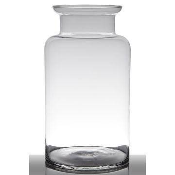 Glass vase KARIN EARTH, clear, 18"/45cm, Ø10"/25cm