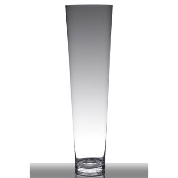 Glass vase CHELLY, clear, 3ft/90cm, Ø10"/25cm