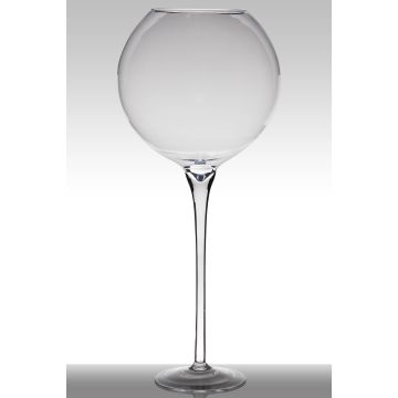 Large stem glass with foot LENORA EARTH, clear, 3ft/100cm, Ø16"/39,5cm