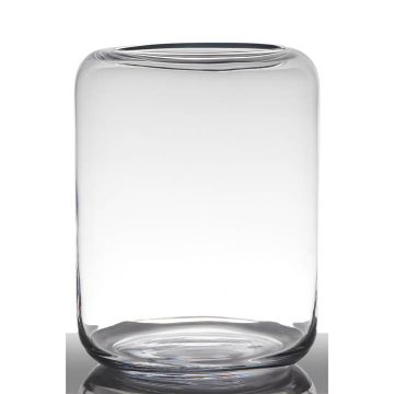 Glass flower vase EIKE, clear, 12"/30cm, Ø9"/23cm