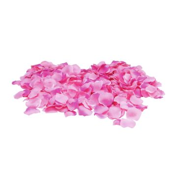 Fake rose petals MEGGIE, 500 pieces, pink, 1.6"x1.6"/4x4cm